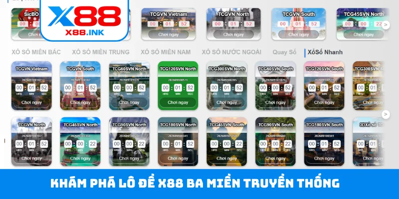 Khám phá lô đề X88 ba miền truyền thống